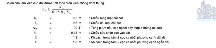 thiết kế móng cọc bê tông