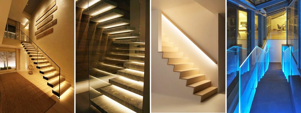 Đèn cầu thang thông minh được sửa dụng rộng rải