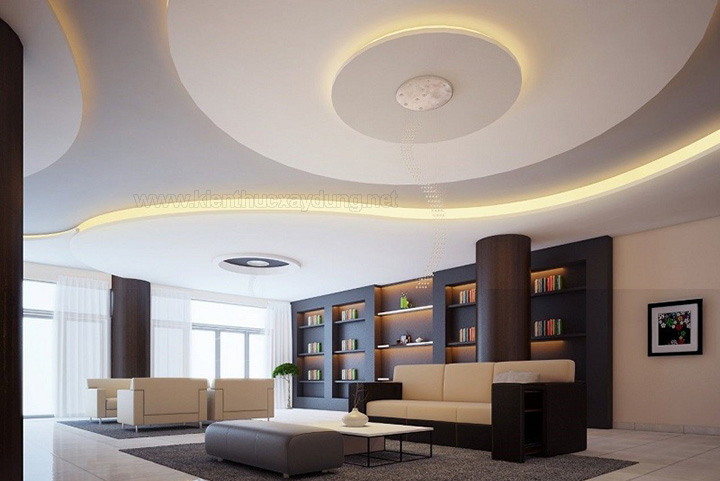 Trần thạch cao phòng khách