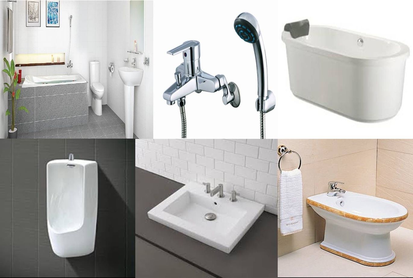 thiết bị vệ sinh giá rẻ Rất nhiều thiết bị trong nhà vệ sinh