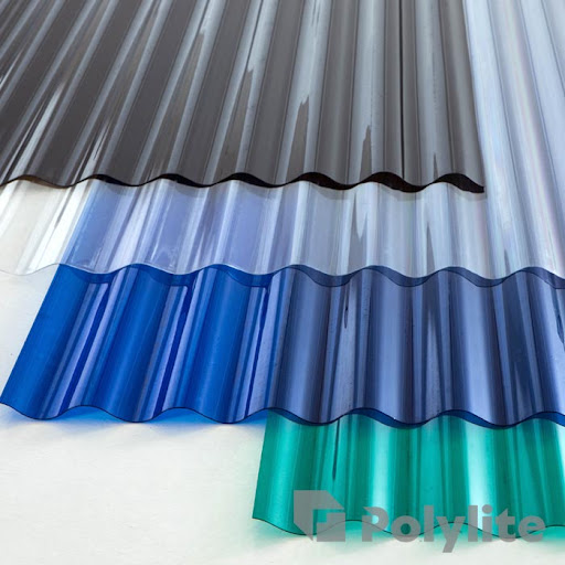 tấm lợp nhựa lấy sáng Tấm lợp Poly 9 sóng 0.6mm