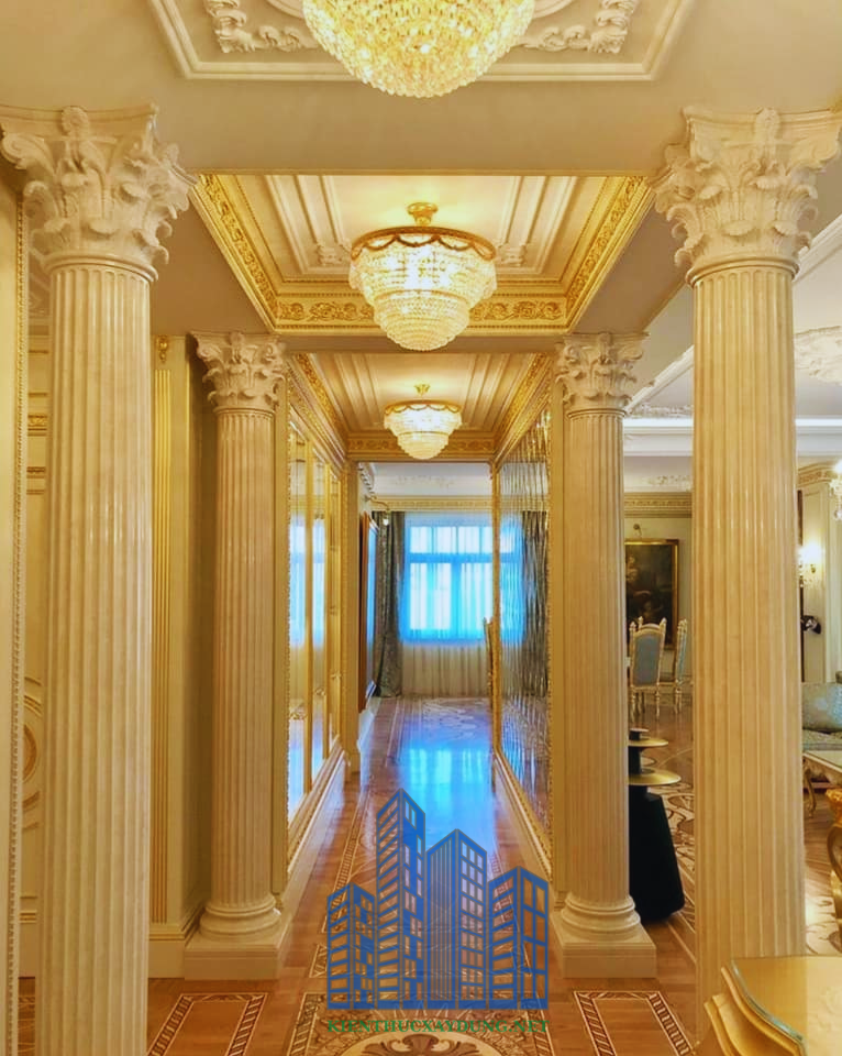 thợ đắp phù điêu tay nghề cao Phào chỉ trang trí cột sảnh
