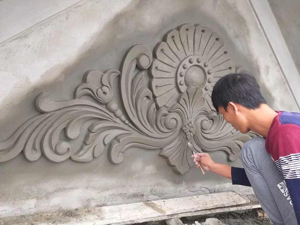 thợ đắp phù điêu tay nghề cao Những tay nghề cao trong việt đắp chỉ phù điêu